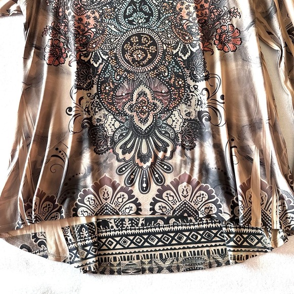 Cover Charge L Large Y2K Embellished Rhinestone 90s 00s ‎ Western Tunic Top - Picture 7 of 11